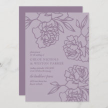 Boda de Lavanda Moderna Peonies
