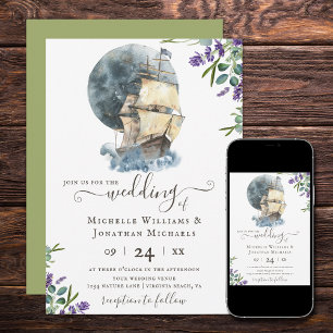 Invitación Boda de Lavandería Náutica Náutica