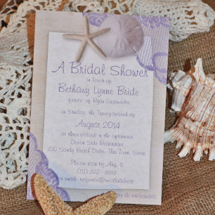 Invitación Boda de Lavender Beach
