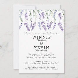 Invitación Boda de Lavender Country