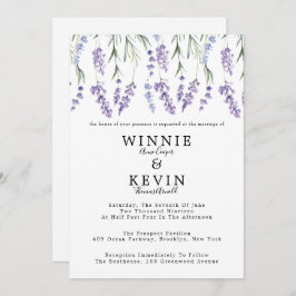 Invitación Boda de Lavender Country