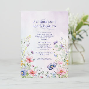 Invitación Boda de Lavender de Flor