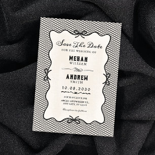 Invitación Boda de lazo negro 
