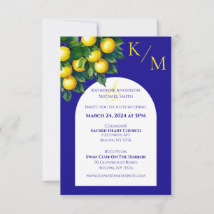 Invitación Boda de lemones-monograma-