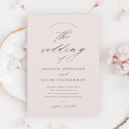 Invitación Boda de Letra Sencilla