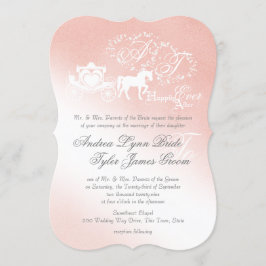 Invitación Boda de libros de historias encantadas Rubor Pink