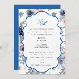 Invitación Boda De Licitación Set Spun Sugar & Skydiver Blue