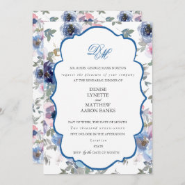 Invitación Boda De Licitación Set Spun Sugar & Skydiver Blue
