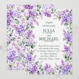 Invitación Boda de lilas