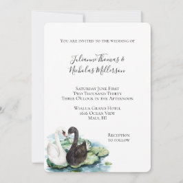 Invitación Boda de Lilies de Agua Románticos