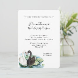 Invitación Boda de Lilies de Agua Románticos