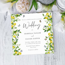 Boda de limón botánico de verano