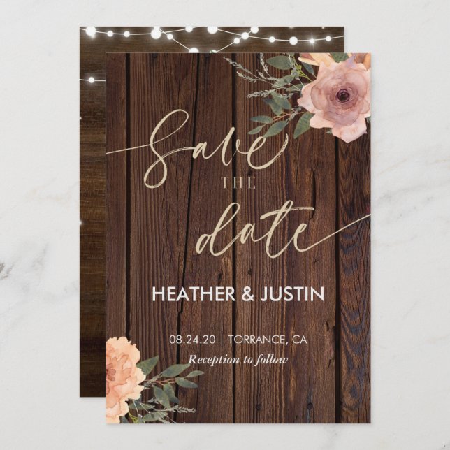 Invitación Boda de líneas de script rusas de presupuesto (Anverso / Reverso)