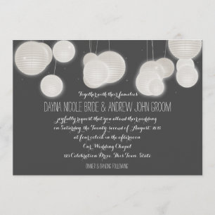 Invitación Boda de linternas de papel