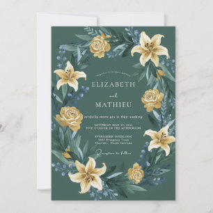 Invitación Boda de Lirio Áureo y Abeto