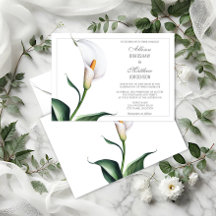 Boda de Lirio de Calla Blanco Marfil Elegante