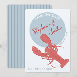Invitación Boda De Lobster Maine Ahorra La Fecha