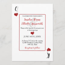 Boda de los corazones rojos del Casino de Las Vega