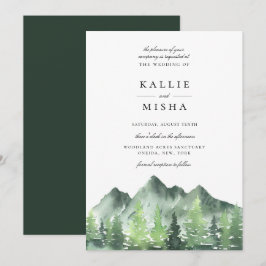 Invitación Boda de los Montes Forestales de Woodland