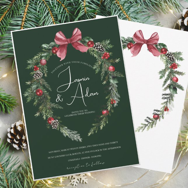 Invitación Boda de los Navidades de la Fiesta Verde de Esmera (Subido por el creador)