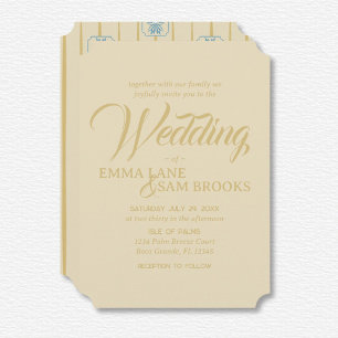 Invitación Boda de Lotus blanco