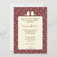 Boda de Lovebirds (Polka Dot)