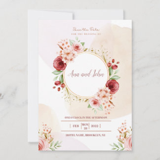 Invitación Boda de lujo