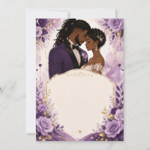 Boda de lujo anime púrpura y dorado