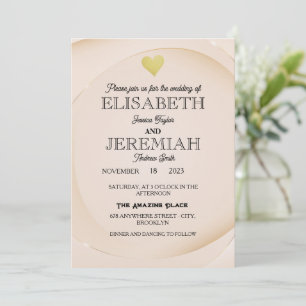 Invitación boda de lujo clásico elegante