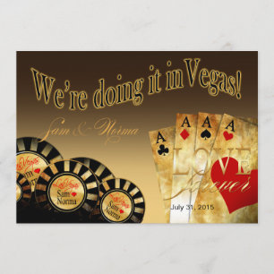 Invitación Boda de Lujo en Las Vegas arena