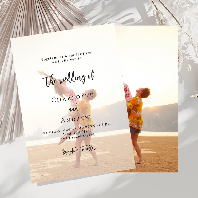 Invitación Boda de lujo fotográfico (Subido por el creador)