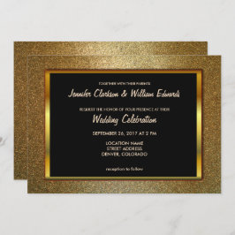 Invitación Boda de lujo sofisticada moderna del purpurina del