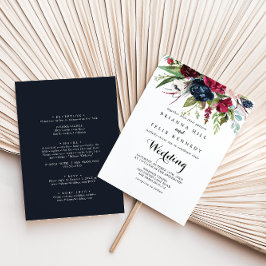 Invitación Boda De Lujo Y Espalda De Boho Floral De Lujo