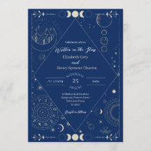 Boda de luna sol estrellas constelaciones