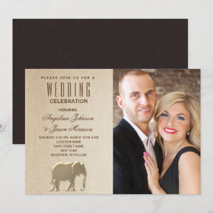 Invitación Boda de Luxury Gold Photo