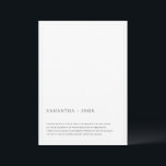 Invitación Boda de luz estética minimalista ultramoderno<br><div class="desc">Tarjetas de Invitación de Boda Ligera Estética Mínima Ultra Moderna. Un borde muy delicado puede ser personalizado. Blanco y negro. Personalizable completo. Este diseño tiene un texto más ligero que el diseño original de la plantilla.</div>