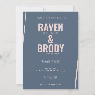 Invitación Boda de luz negrita