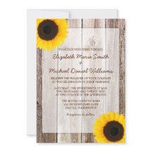 Boda de madera de pajar rústica de girasol