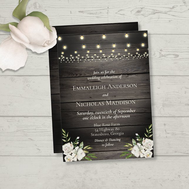 Invitación Boda de Madera Rústica de Antiguo Granero (Subido por el creador)