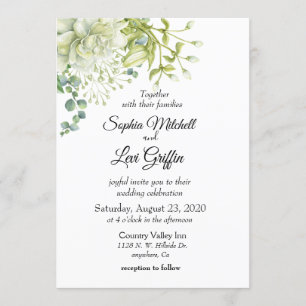 Invitación Boda de madurez botánica