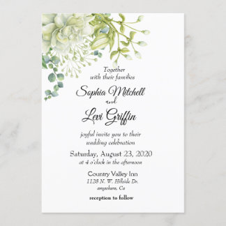 Invitación Boda de madurez botánica