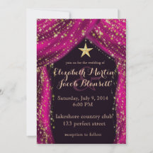 Boda de Magenta y Oro de las Noches Árabes