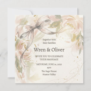 Invitación Boda de Magnolia Suave
