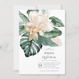 Invitación Boda de Magnolia Tropical