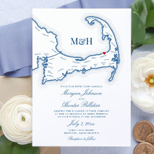 Invitación Boda de MAMÁES de Brewster de Ocean Edge Resort