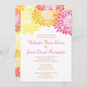Invitación Boda de Mamáes de color brillante