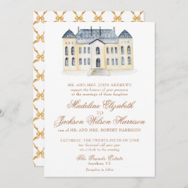 Invitación Boda de Mano de Agua Inglés