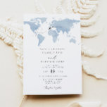 Invitación BODA de mapa de color azul de destino de CARMEN<br><div class="desc">Esta invitación a la boda incluye un mapa polvoriento de color azul y un elegante tipo de letra de guión. Edite con facilidad la redacción MOST para satisfacer sus necesidades y mueva el corazón/cambie la ubicación para resaltar su destino boda. Esta invitación es perfecta para su aventura, viaje o boda...</div>