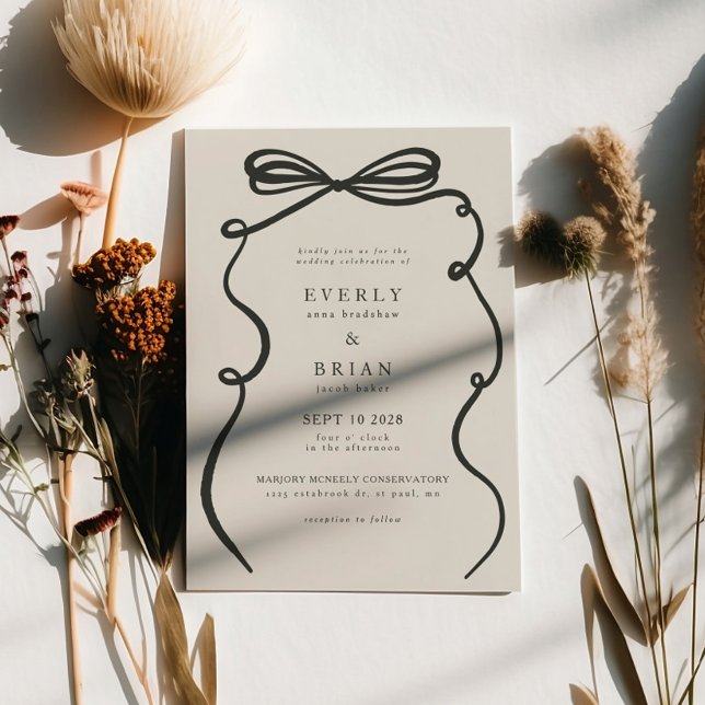Invitación Boda de marco de plegado de carbón vegetal (Subido por el creador)