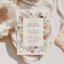 Boda de marco floral de mariposa romántica